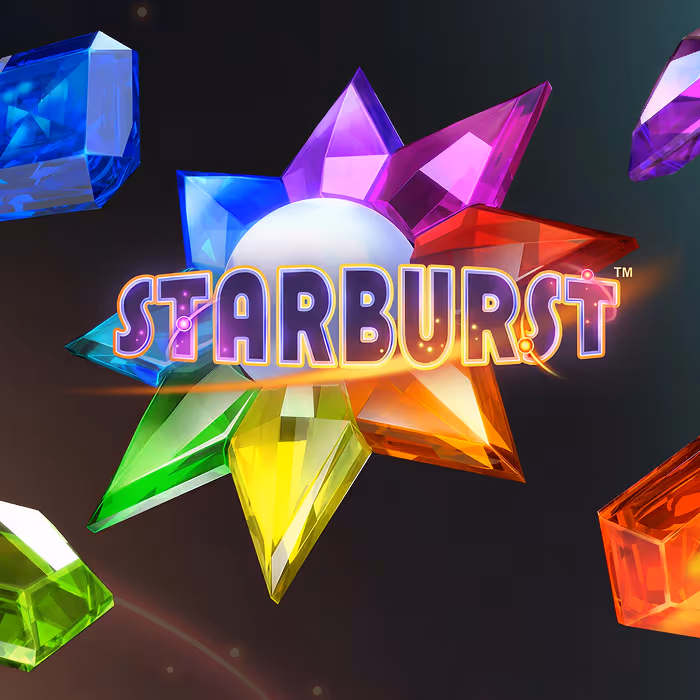Starburst Slot-Spiel mit expandierenden Wilds und kosmischen Edelstein-Symbolen