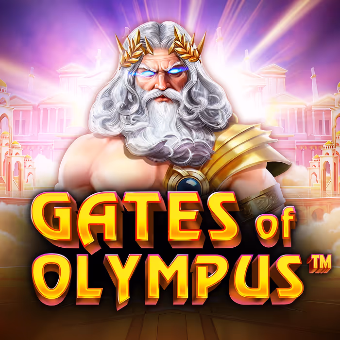 Gates of Olympus Slot mit Zeus-Mythologie und Multiplikator-Symbolen
